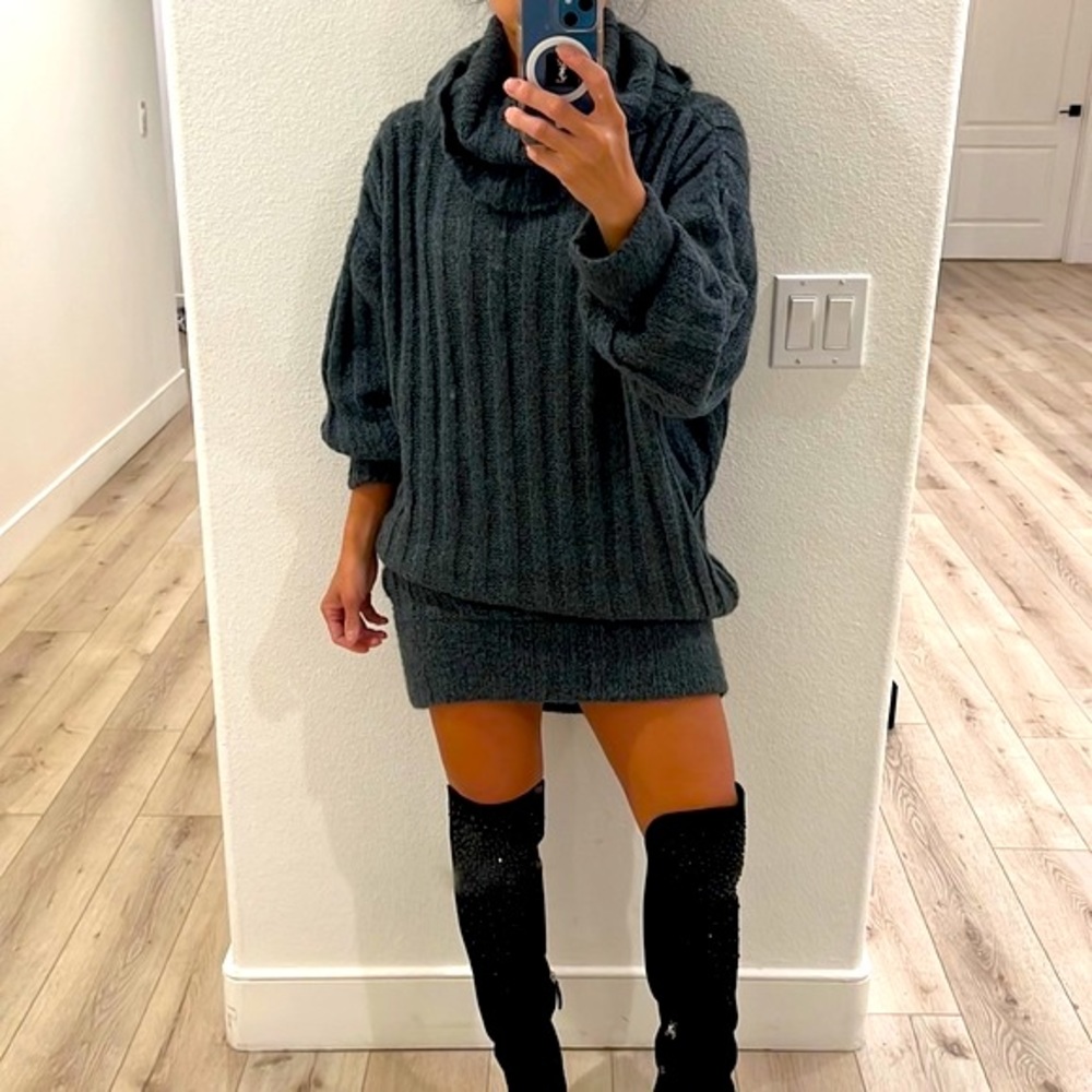 Dolce & Gabbana Turtleneck Sweater Dress